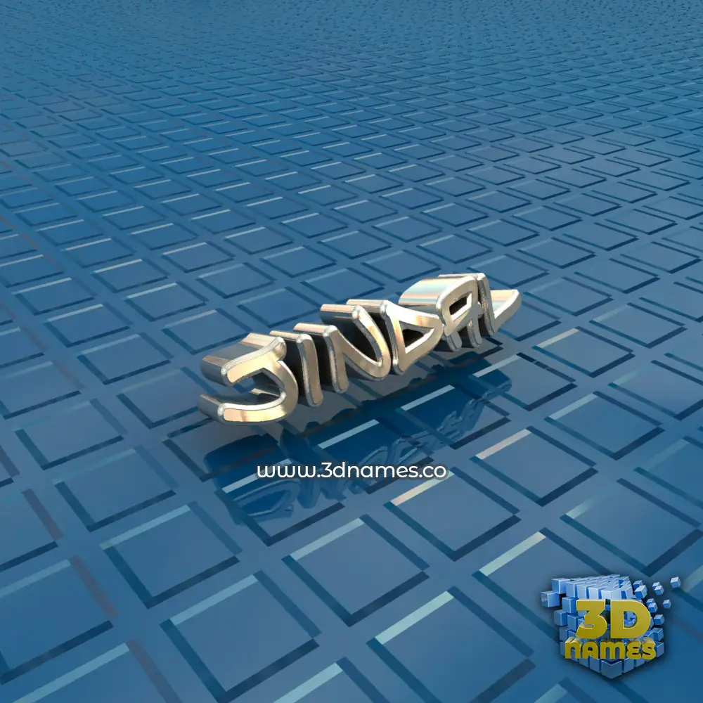 jindal in Blue Bling style - 3D name wallpaper