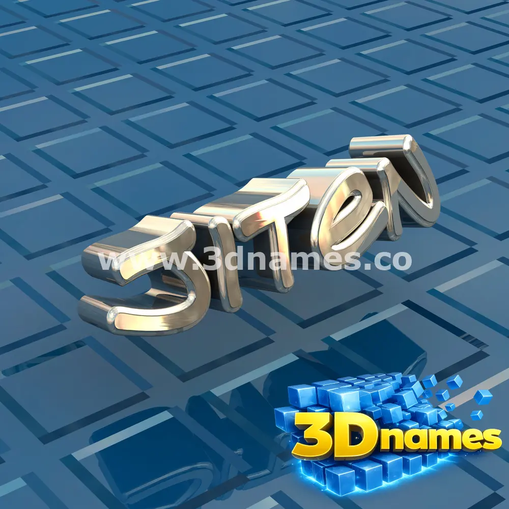 jiten in Blue Bling style - 3D name wallpaper