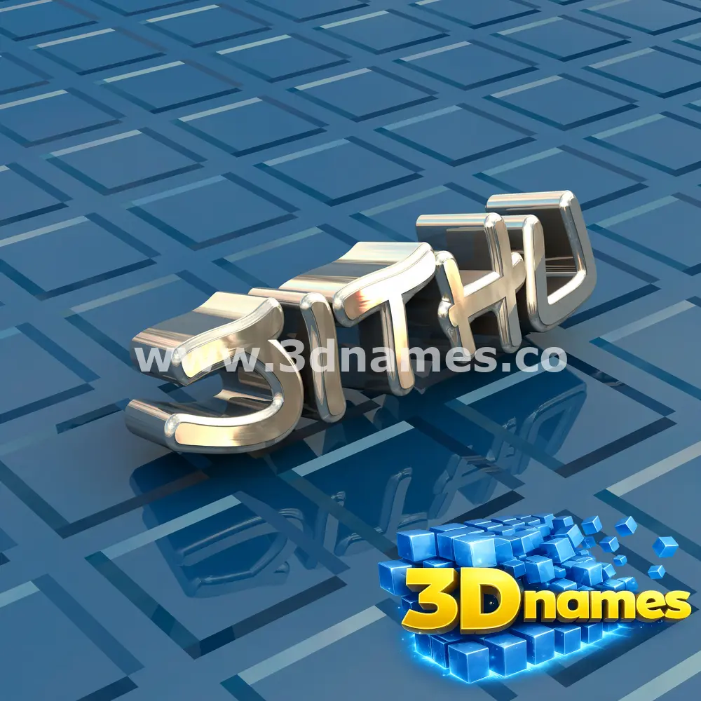 jithu in Blue Bling style - 3D name wallpaper