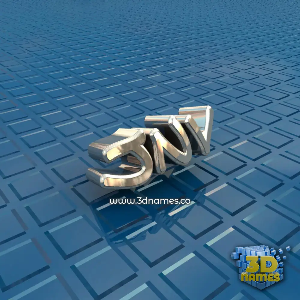 jnv in Blue Bling style - 3D name wallpaper