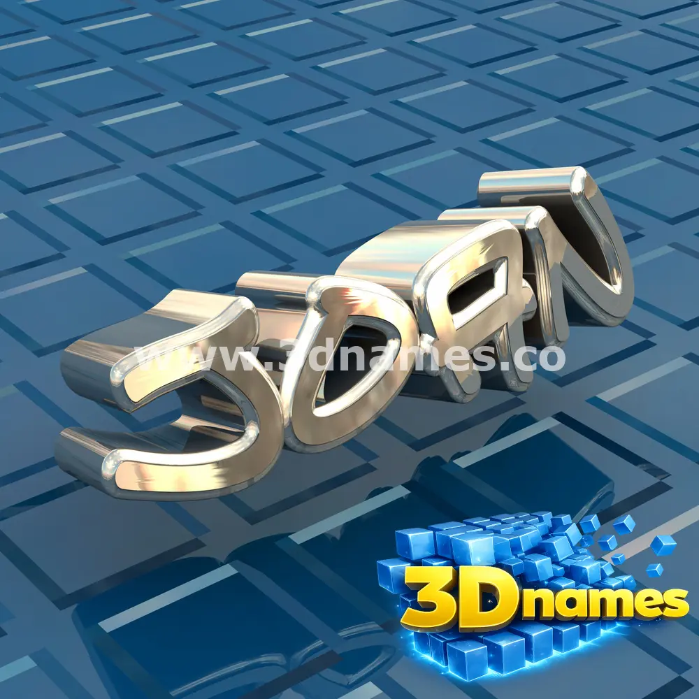 joan in Blue Bling style - 3D name wallpaper