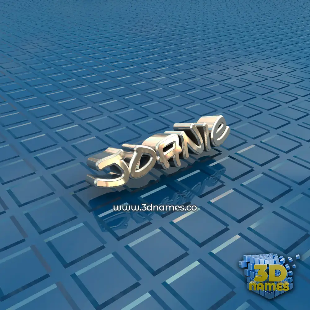 joanie in Blue Bling style - 3D name wallpaper