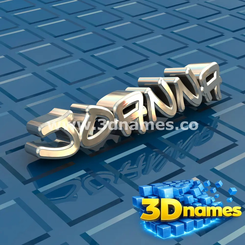 joanna in Blue Bling style - 3D name wallpaper