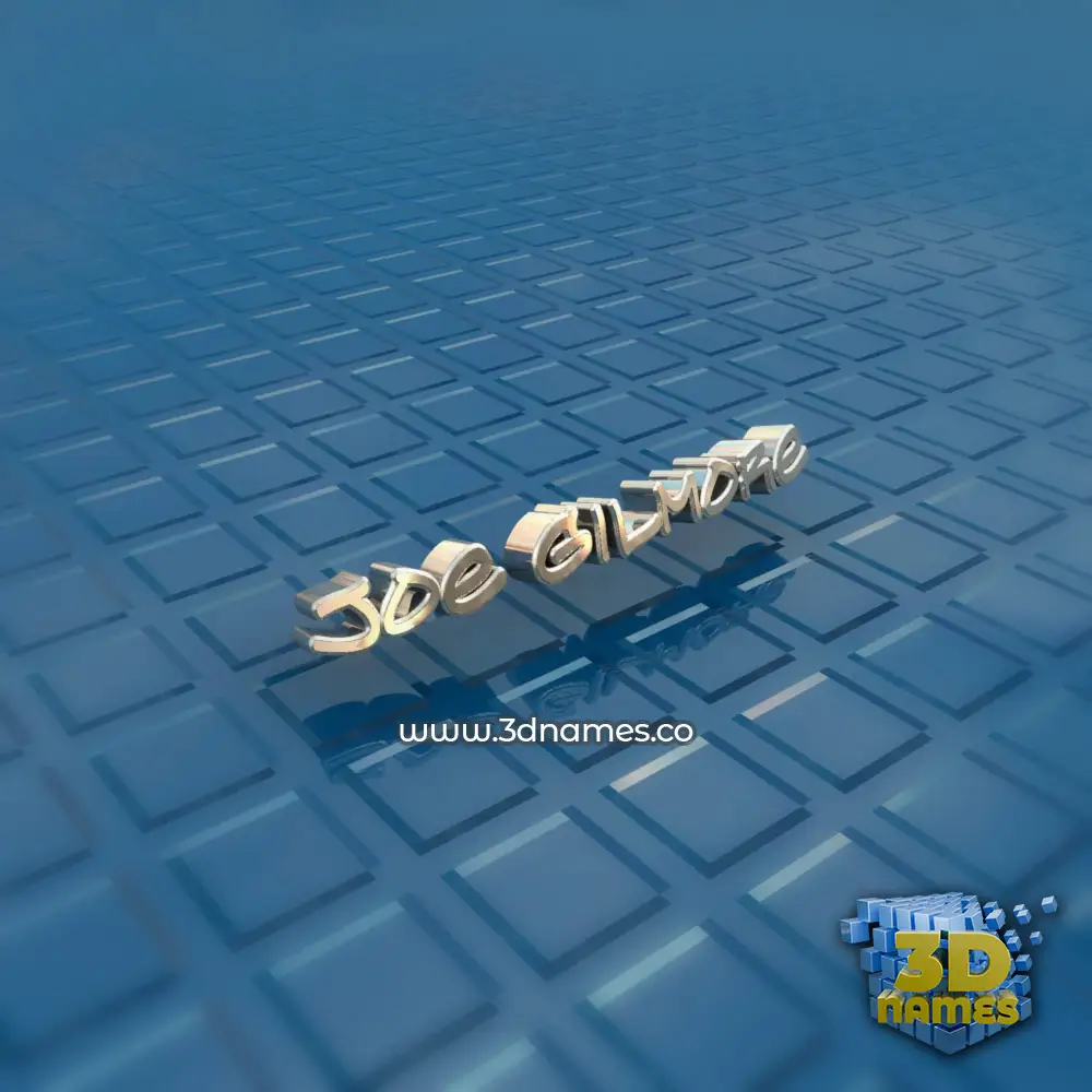 joe gilmore in Blue Bling style - 3D name wallpaper