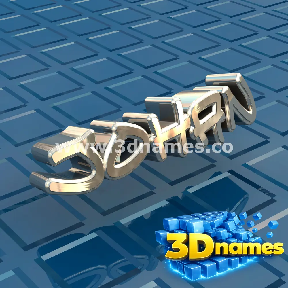 johan in Blue Bling style - 3D name wallpaper