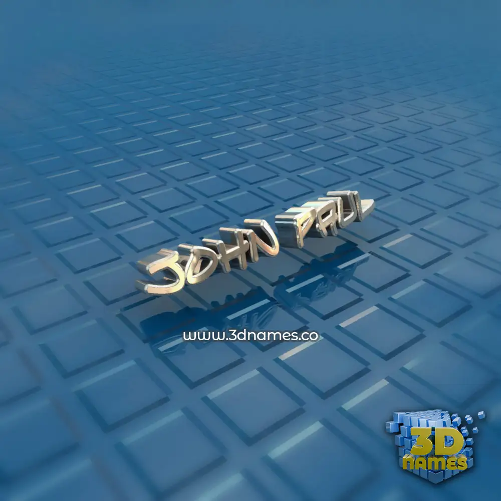 john paul in Blue Bling style - 3D name wallpaper