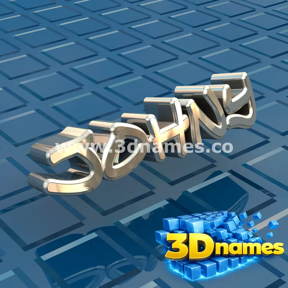 johny in Blue Bling style - 3D name wallpaper