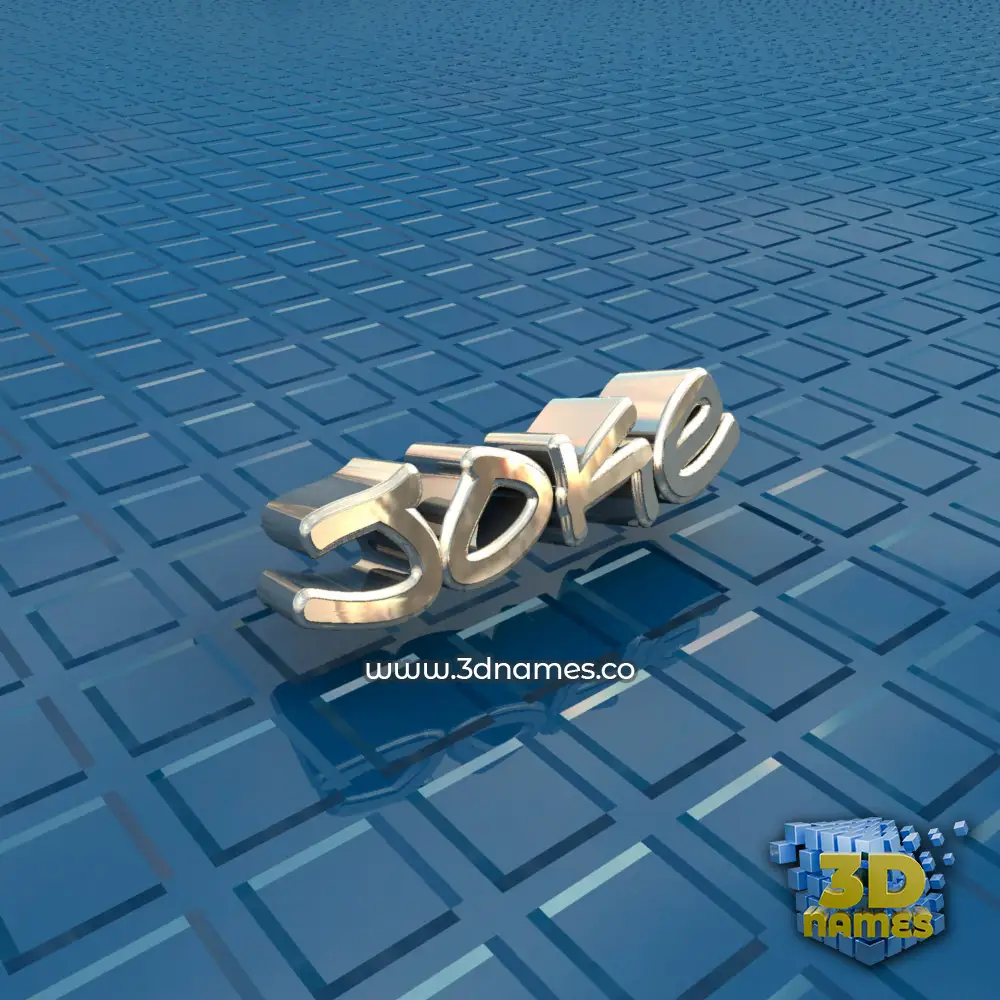 joke in Blue Bling style - 3D name wallpaper