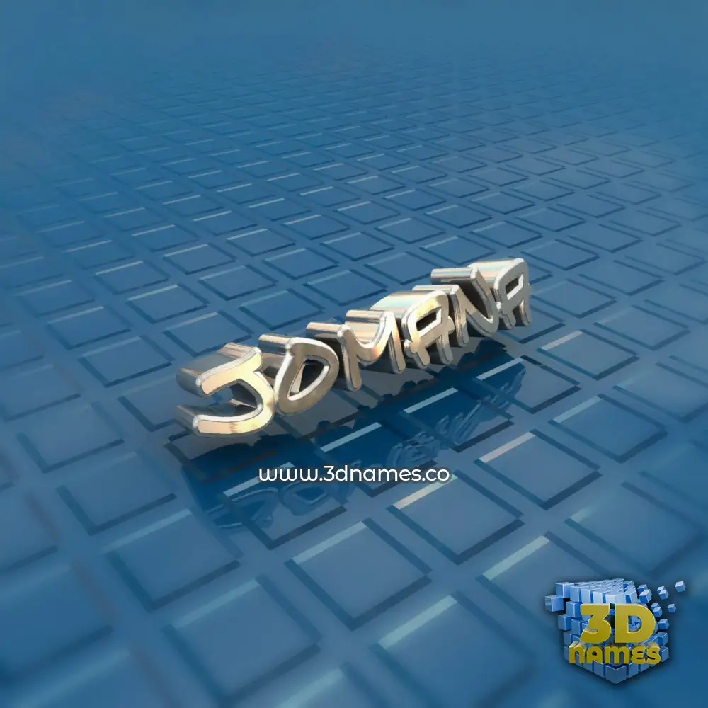 jomana in Blue Bling style - 3D name wallpaper