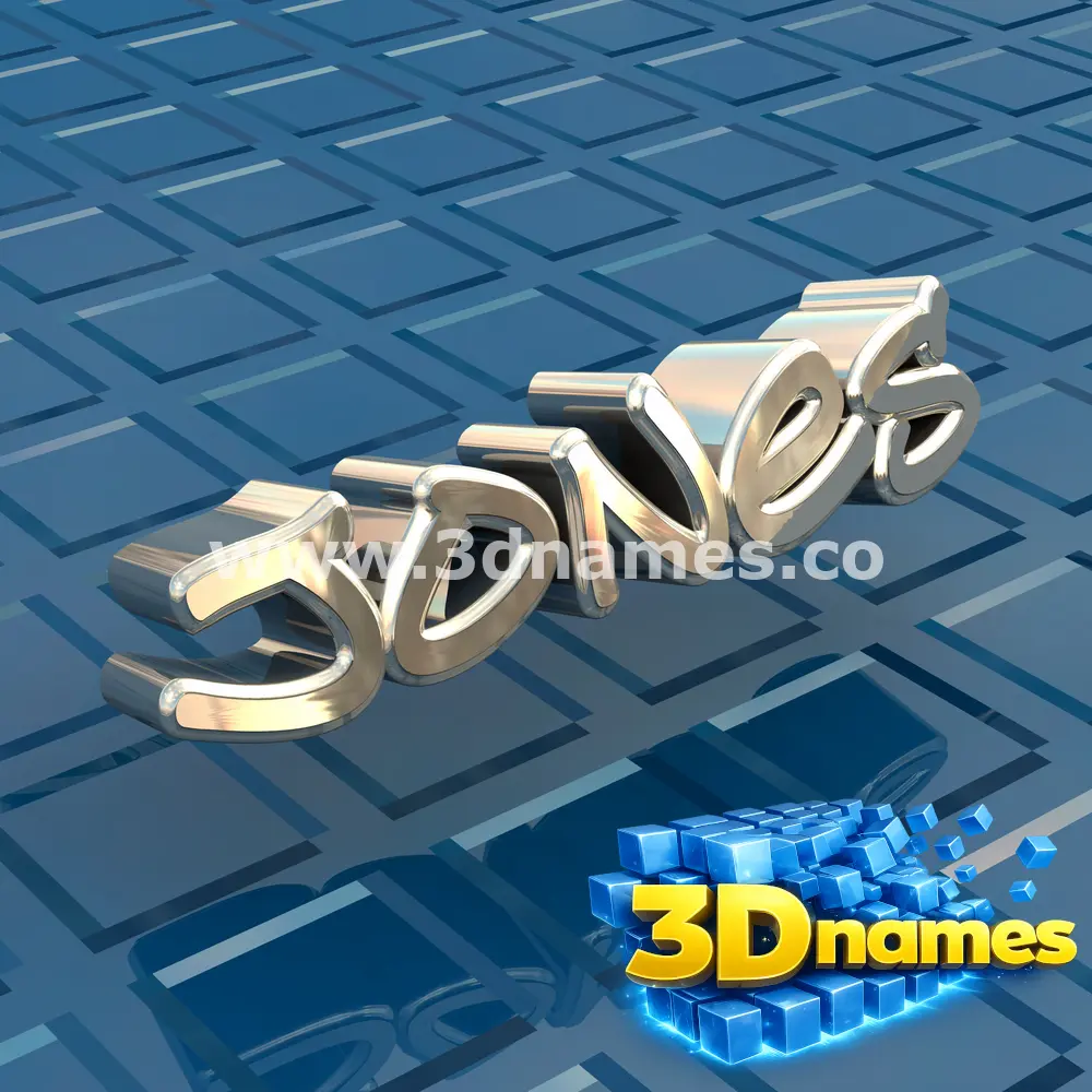 jones in Blue Bling style - 3D name wallpaper