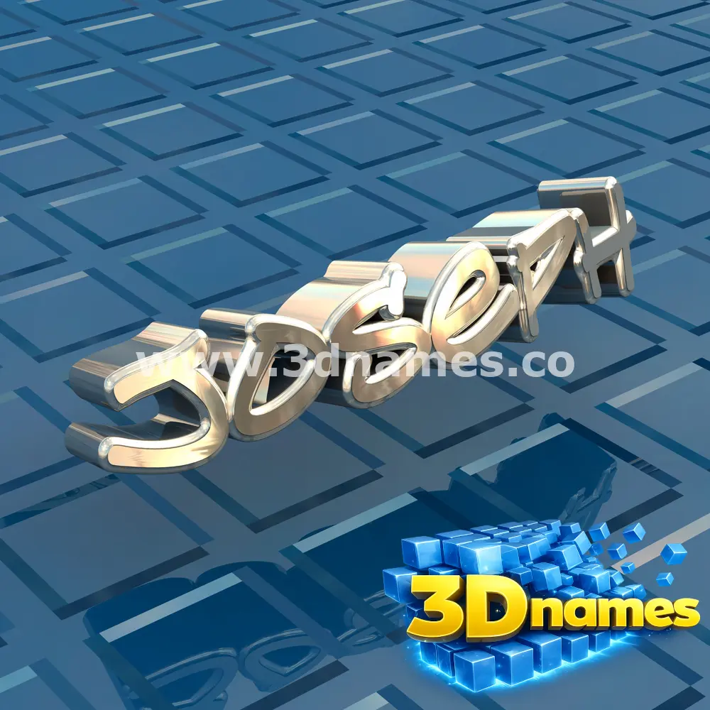 joseph in Blue Bling style - 3D name wallpaper