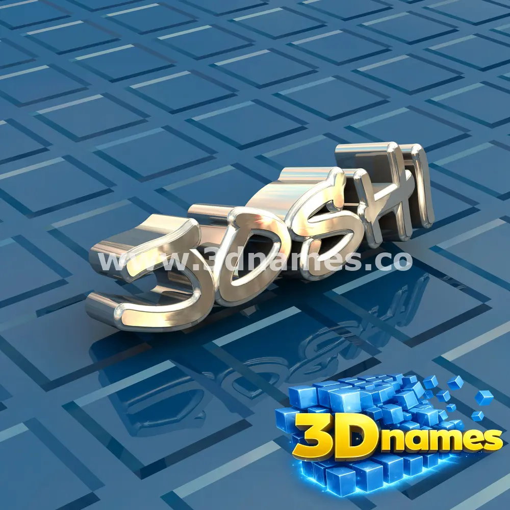joshi in Blue Bling style - 3D name wallpaper