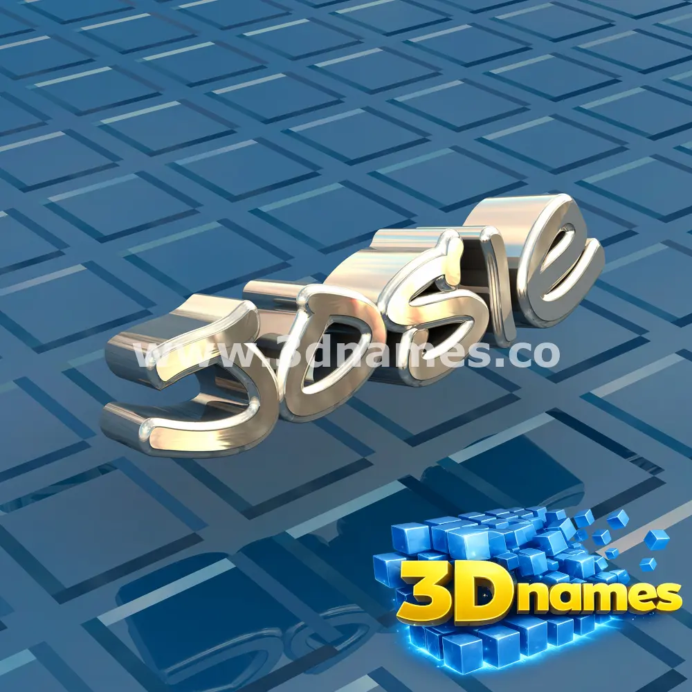 josie in Blue Bling style - 3D name wallpaper