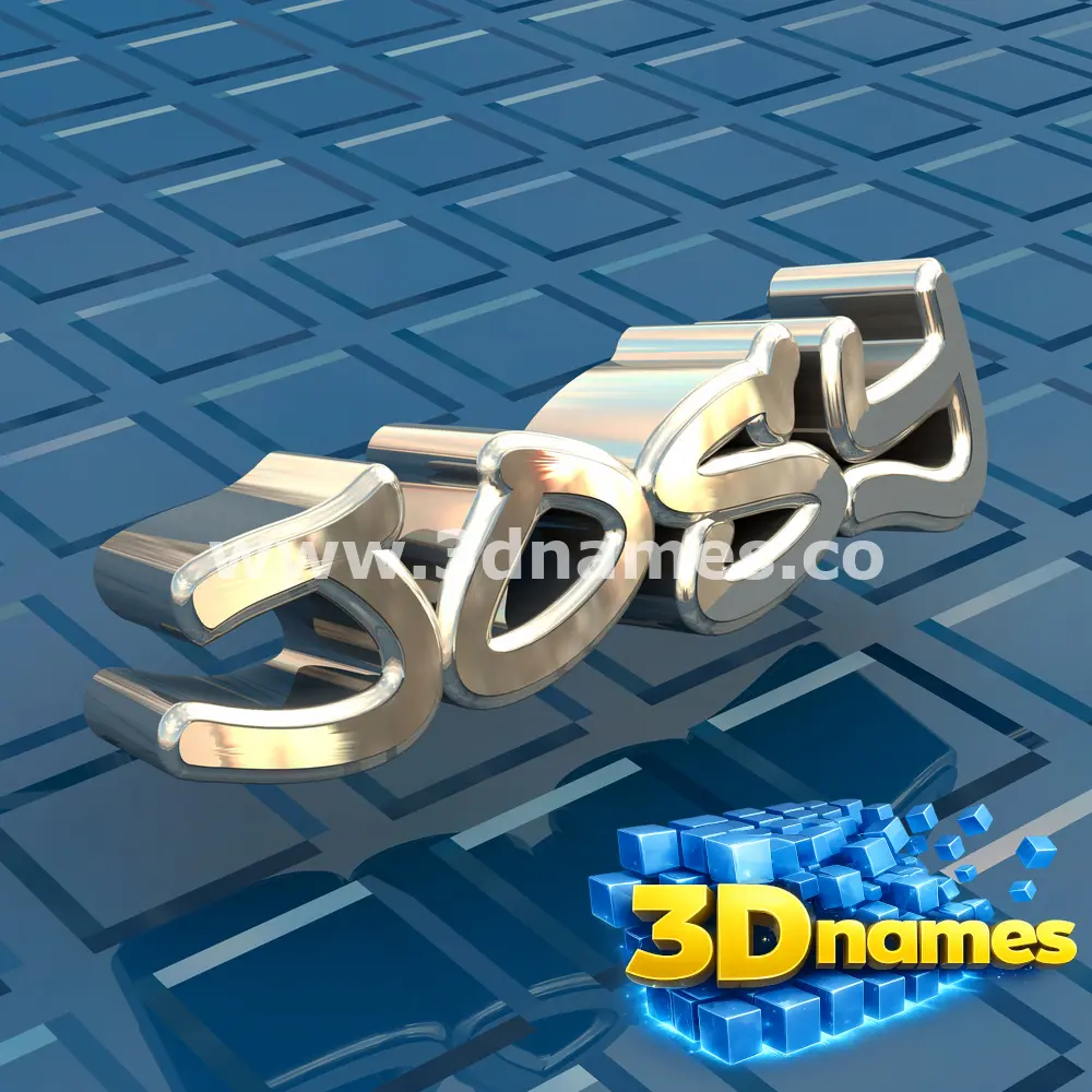 josy in Blue Bling style - 3D name wallpaper