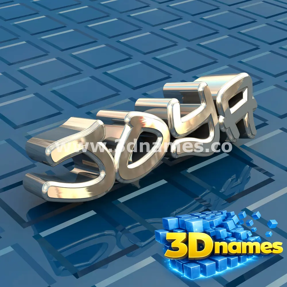 joya in Blue Bling style - 3D name wallpaper