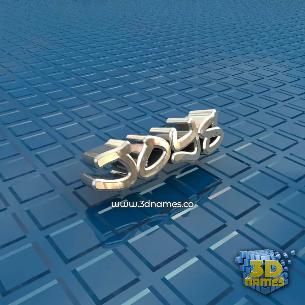 joys in Blue Bling style - 3D name wallpaper