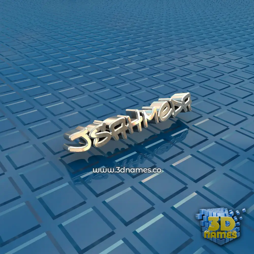 jsahmeda in Blue Bling style - 3D name wallpaper