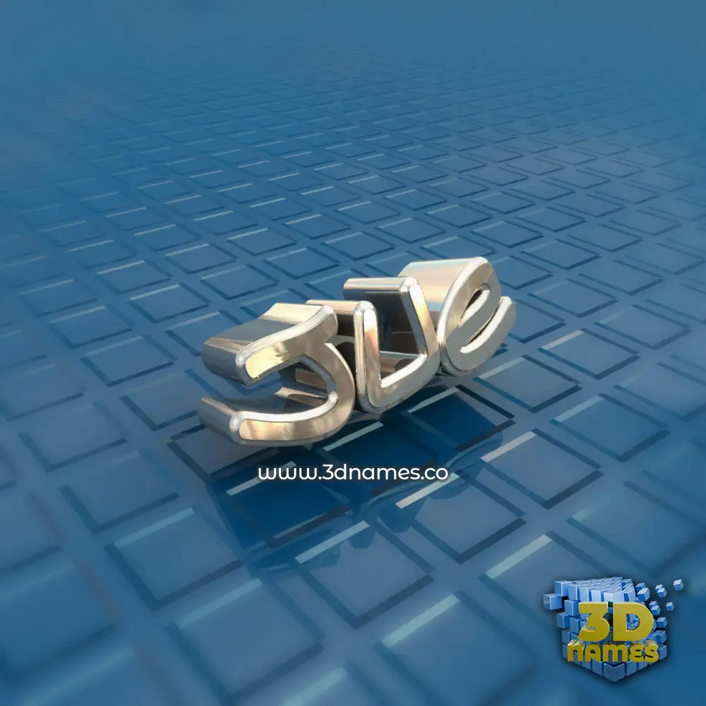 jue in Blue Bling style - 3D name wallpaper