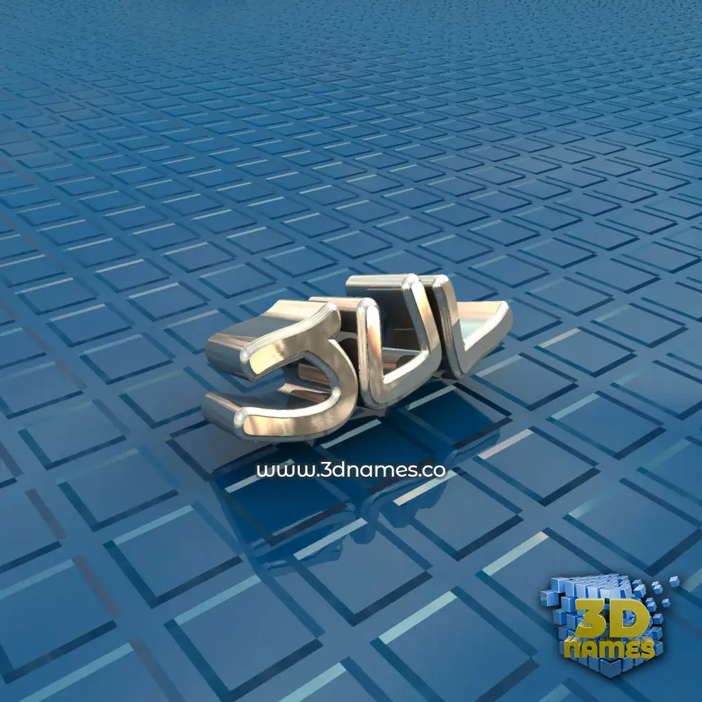 jul in Blue Bling style - 3D name wallpaper