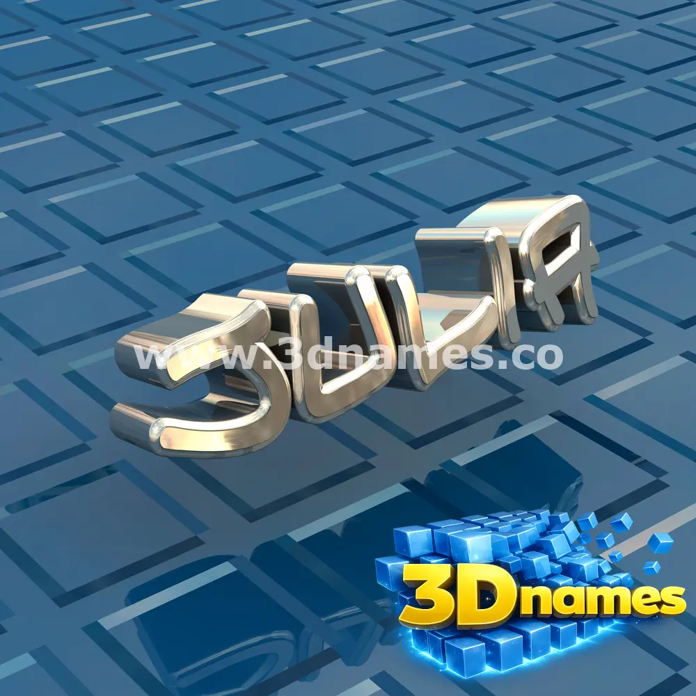 julia in Blue Bling style - 3D name wallpaper