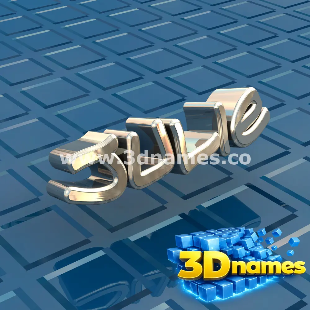 julie in Blue Bling style - 3D name wallpaper