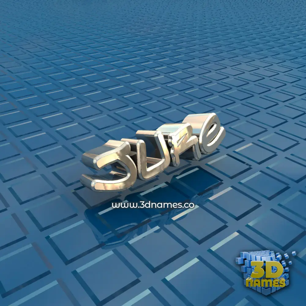 jure in Blue Bling style - 3D name wallpaper
