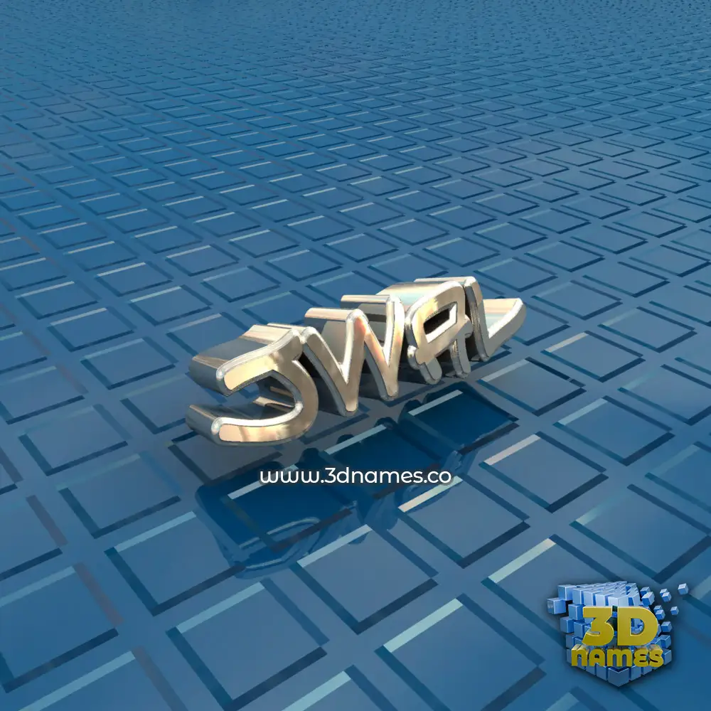 jwal in Blue Bling style - 3D name wallpaper