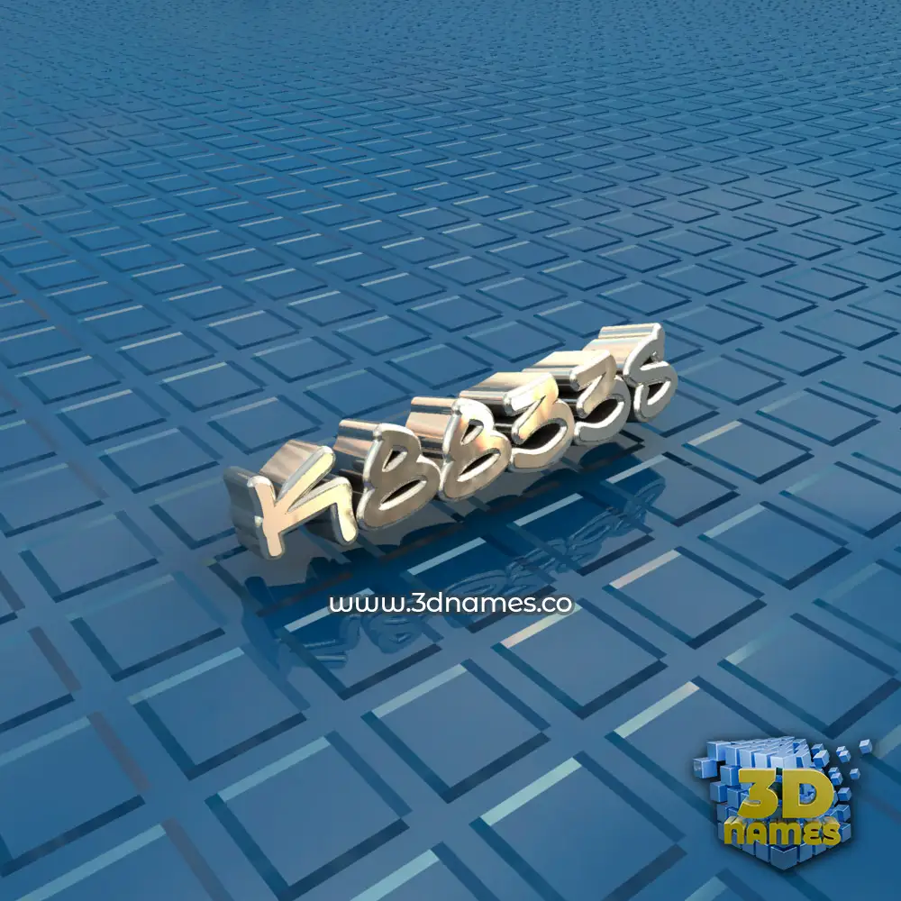 k8833s in Blue Bling style - 3D name wallpaper