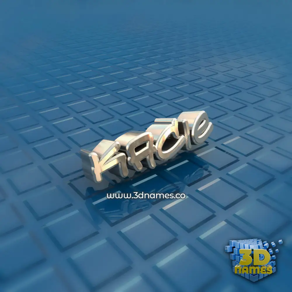 kacie in Blue Bling style - 3D name wallpaper
