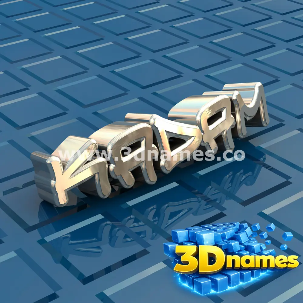 kadam in Blue Bling style - 3D name wallpaper