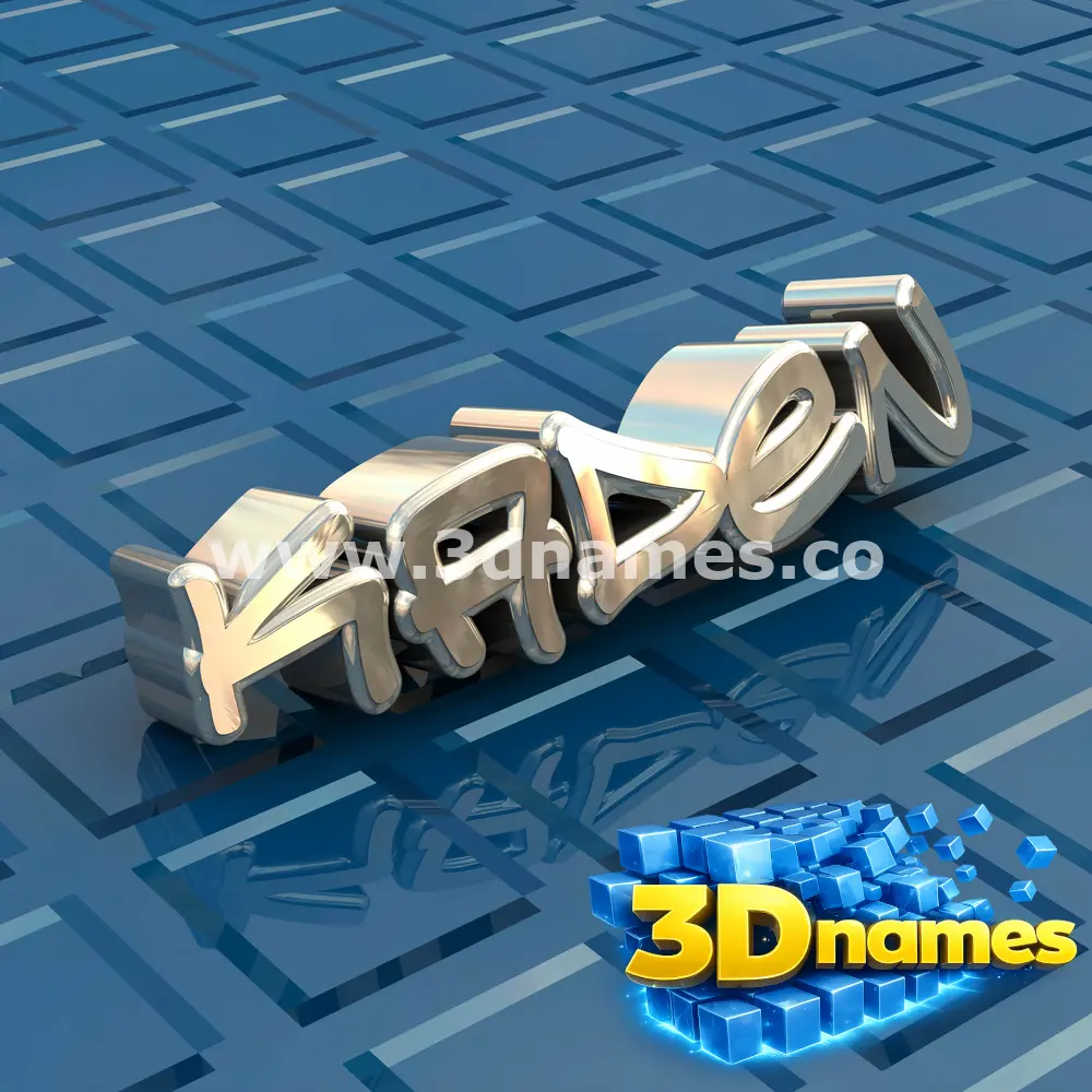 kaden in Blue Bling style - 3D name wallpaper