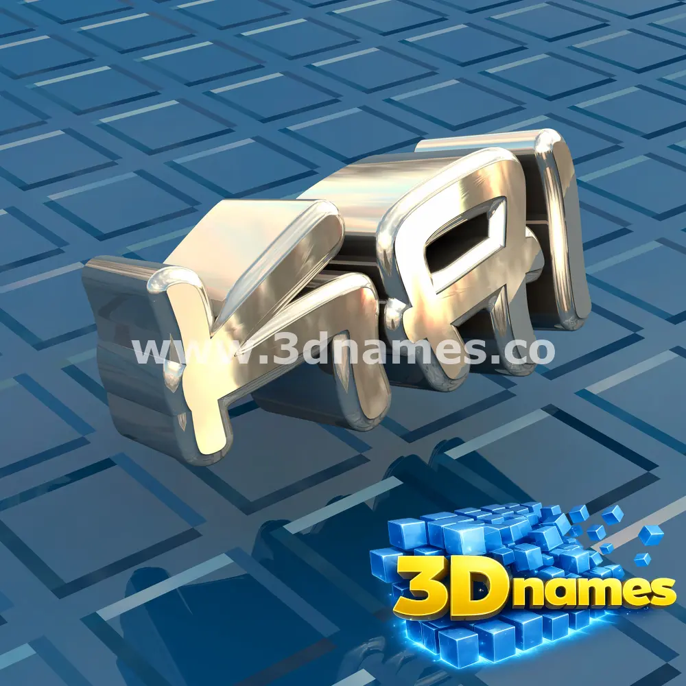 kai in Blue Bling style - 3D name wallpaper