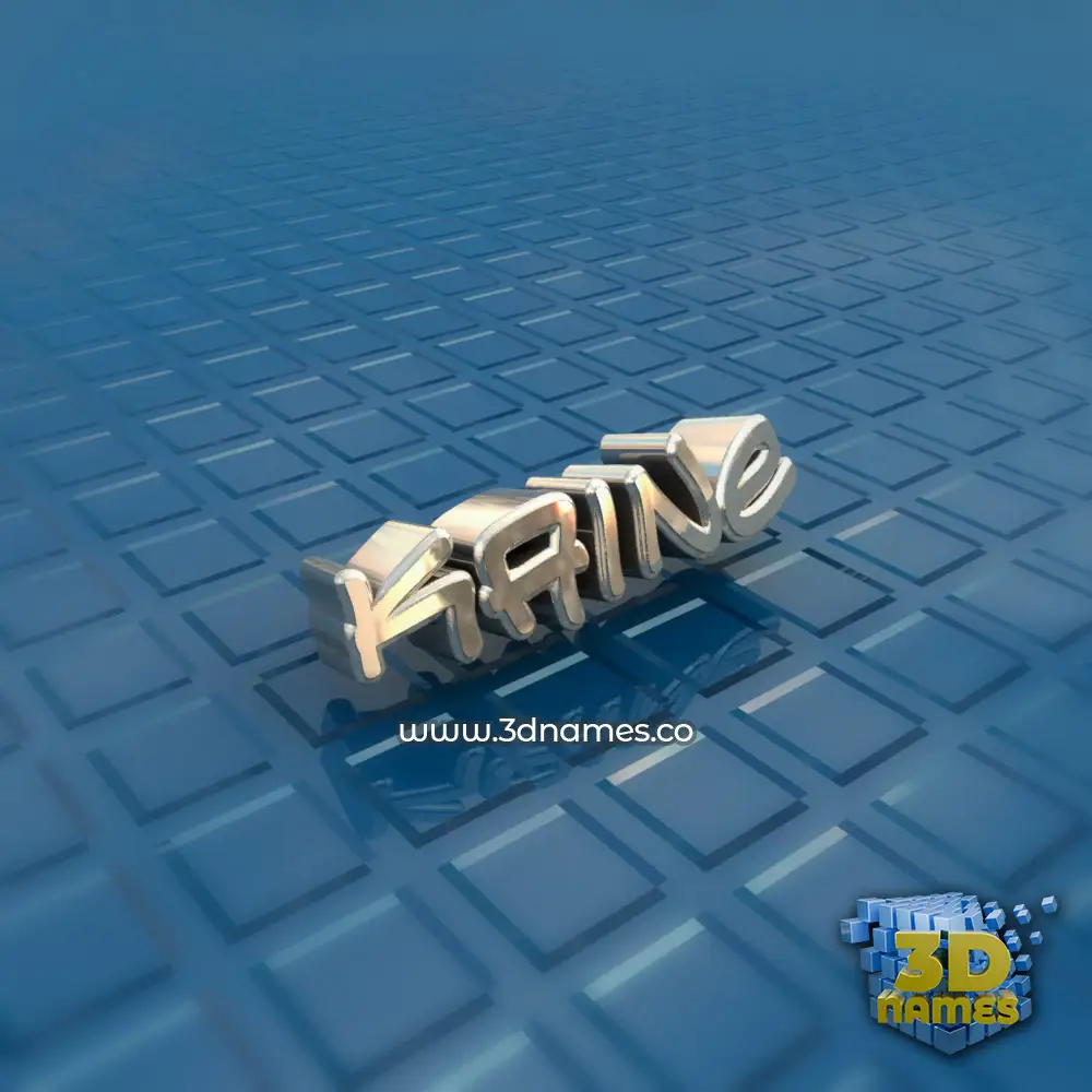 kaine in Blue Bling style - 3D name wallpaper
