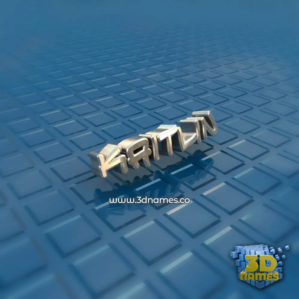 kaitlin in Blue Bling style - 3D name wallpaper
