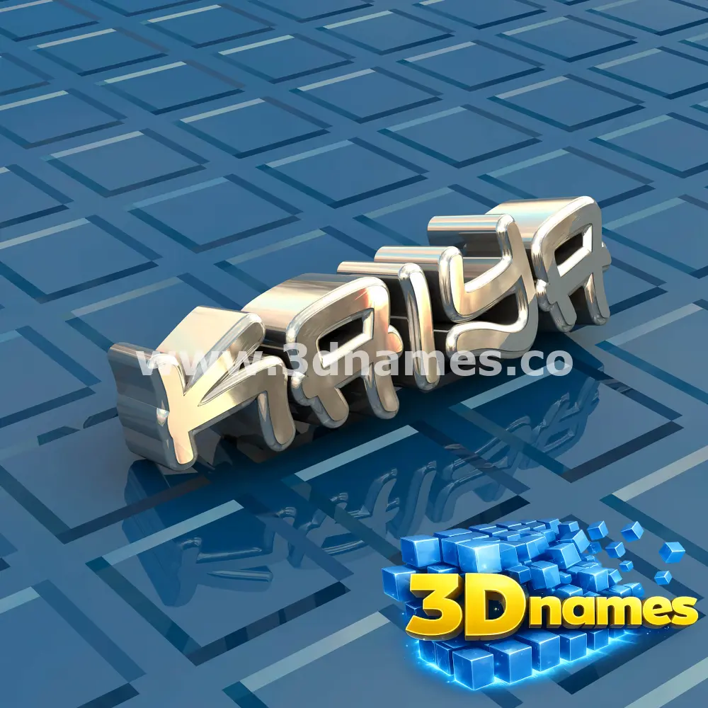 kaiya in Blue Bling style - 3D name wallpaper