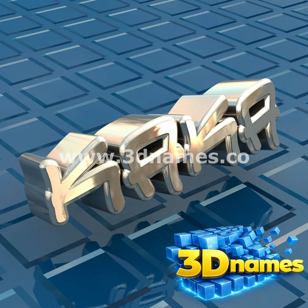 kaka in Blue Bling style - 3D name wallpaper
