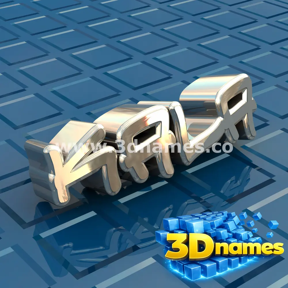 kala in Blue Bling style - 3D name wallpaper