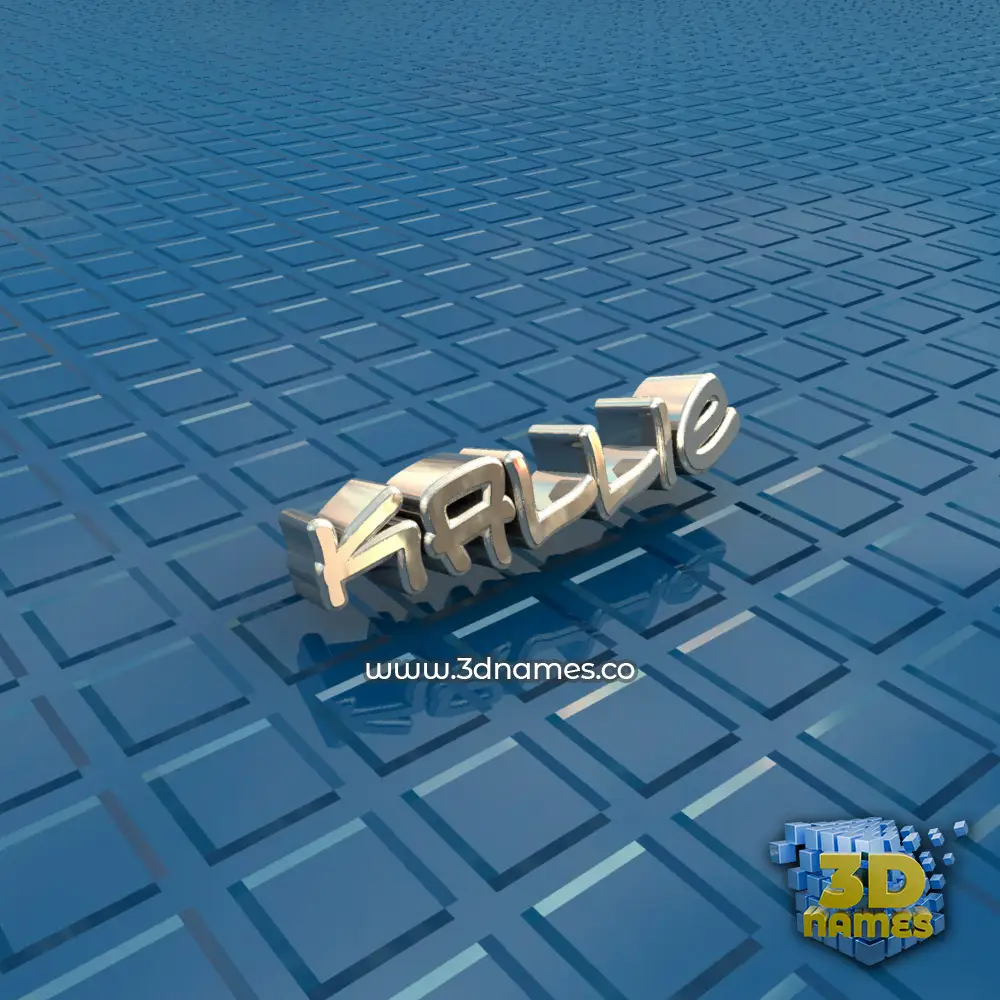 kallie in Blue Bling style - 3D name wallpaper