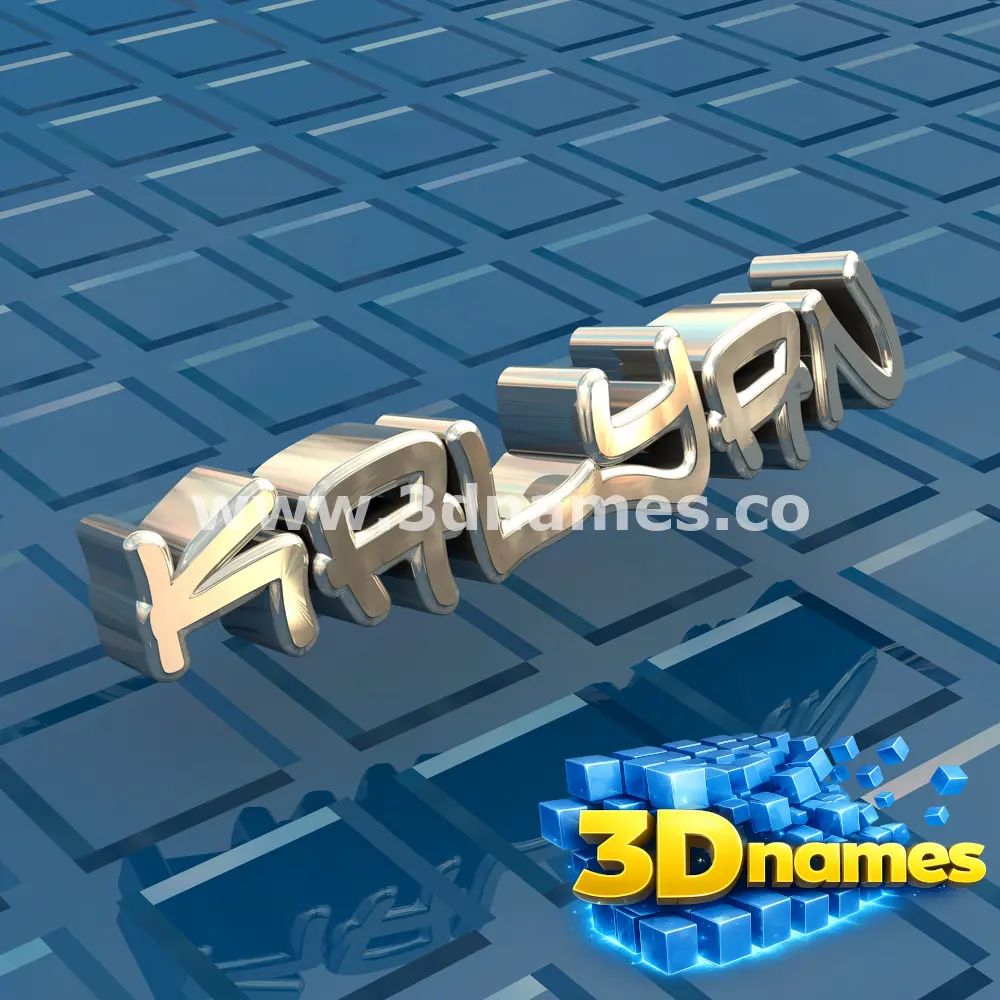 kalyan in Blue Bling style - 3D name wallpaper