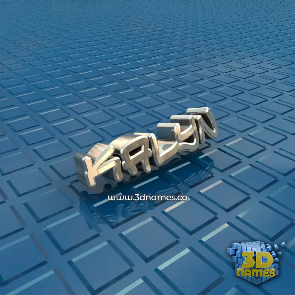 kalyn in Blue Bling style - 3D name wallpaper