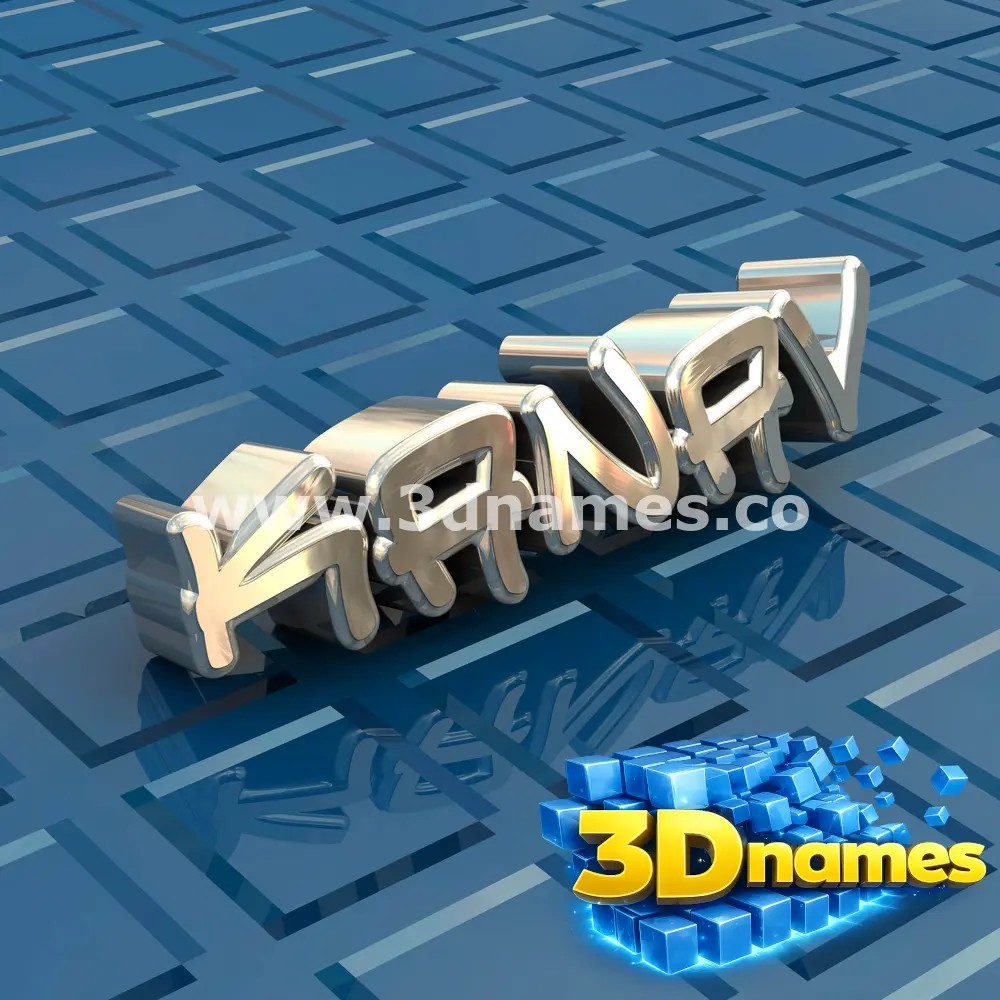 kanav in Blue Bling style - 3D name wallpaper