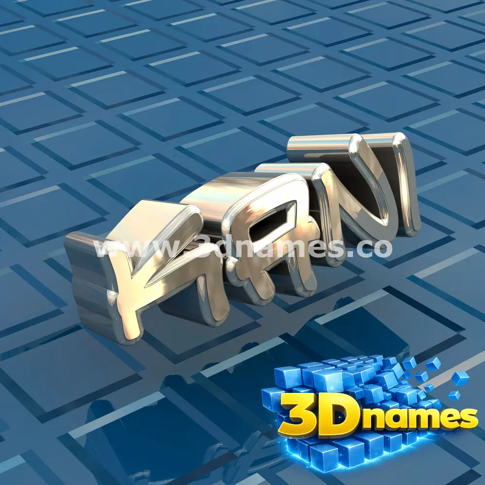 kani in Blue Bling style - 3D name wallpaper