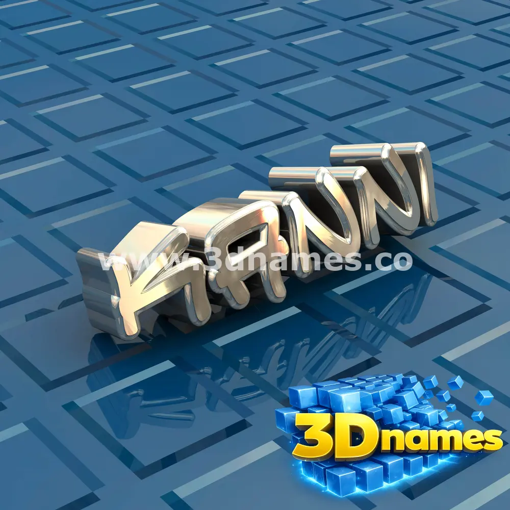 kanni in Blue Bling style - 3D name wallpaper