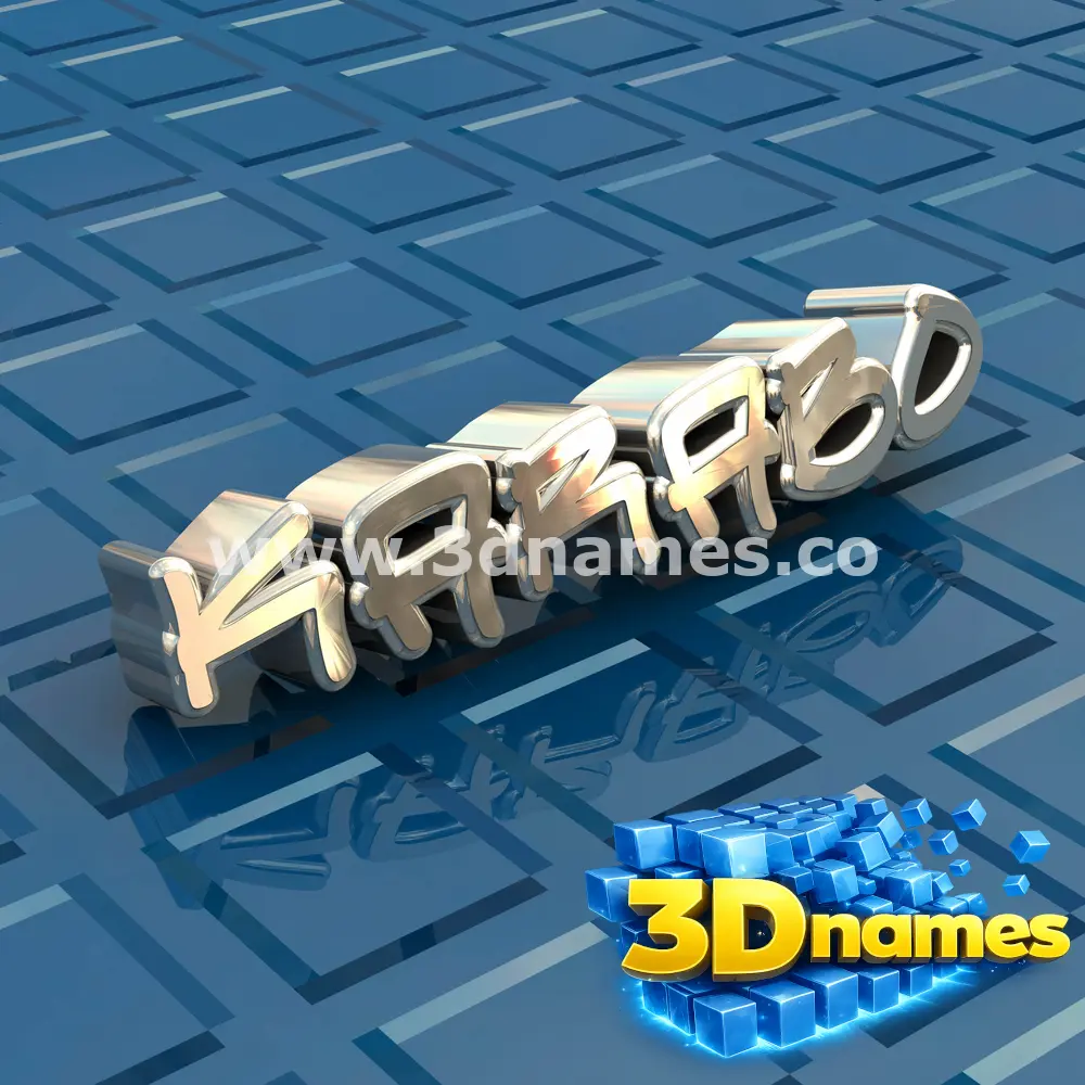karabo in Blue Bling style - 3D name wallpaper