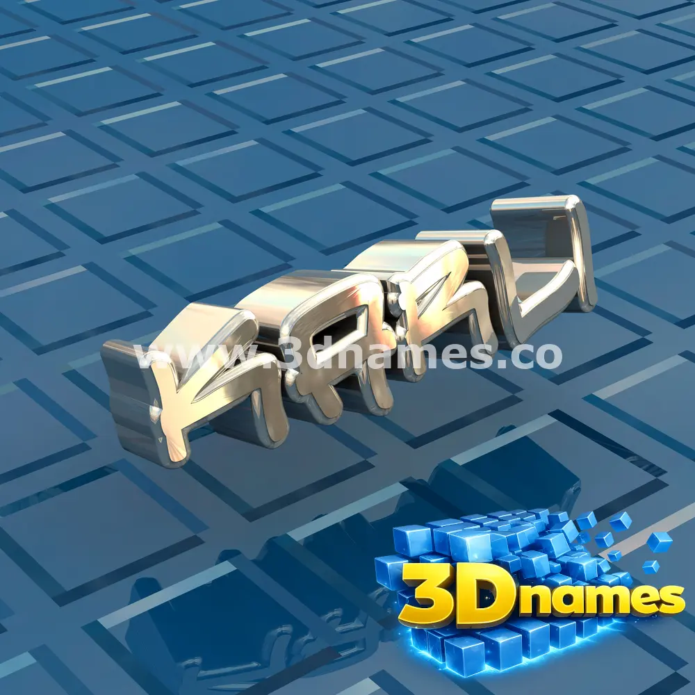 karli in Blue Bling style - 3D name wallpaper
