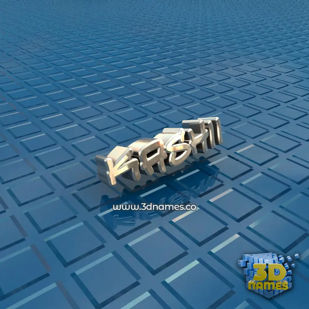 kashii in Blue Bling style - 3D name wallpaper