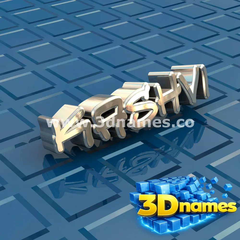 kashvi in Blue Bling style - 3D name wallpaper