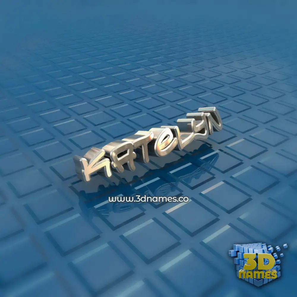 katelyn in Blue Bling style - 3D name wallpaper