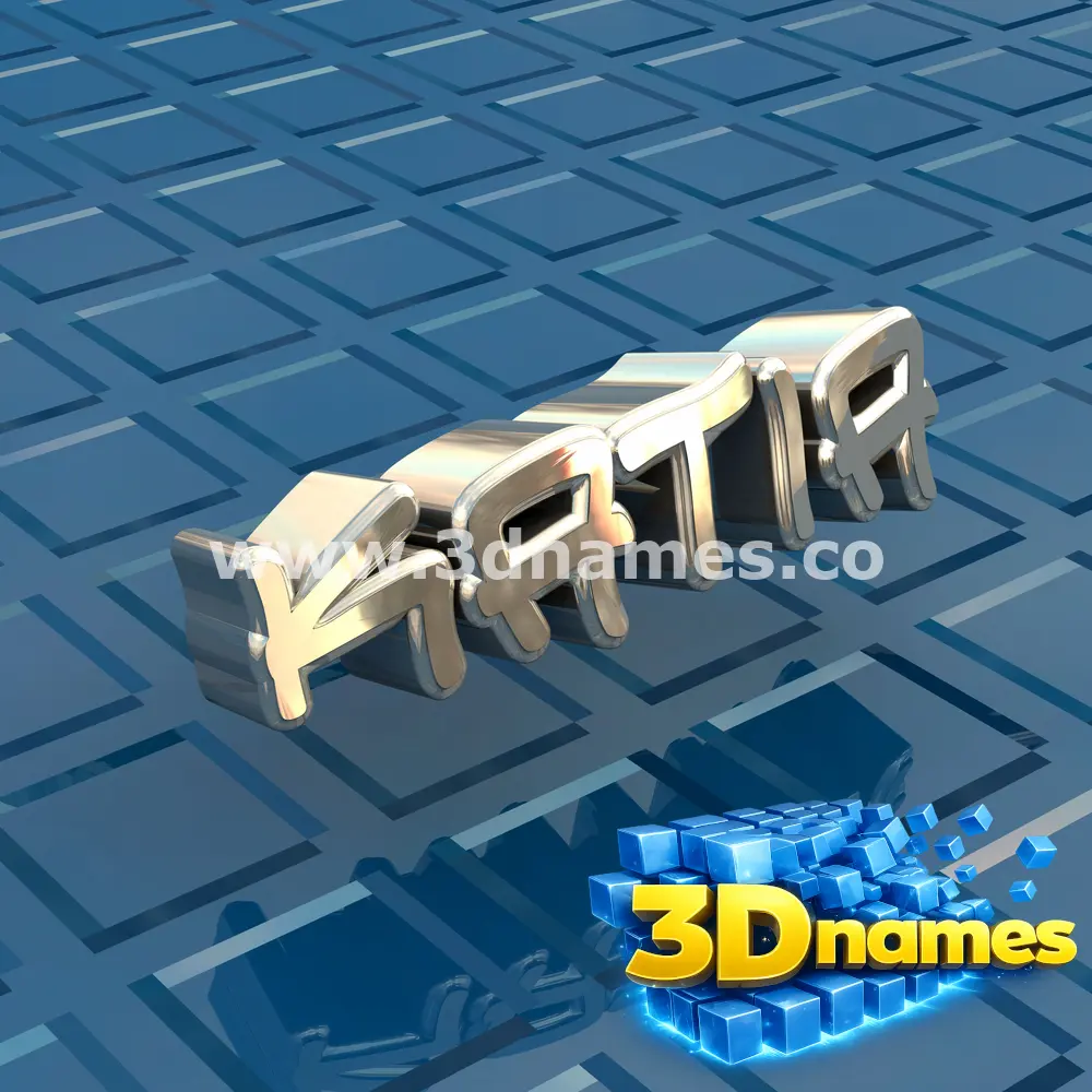 katia in Blue Bling style - 3D name wallpaper