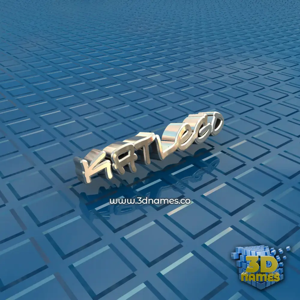 katlego in Blue Bling style - 3D name wallpaper